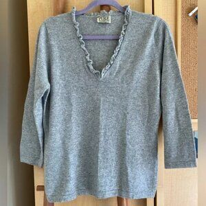 Pure Collection Grey Cashmere Sweater M